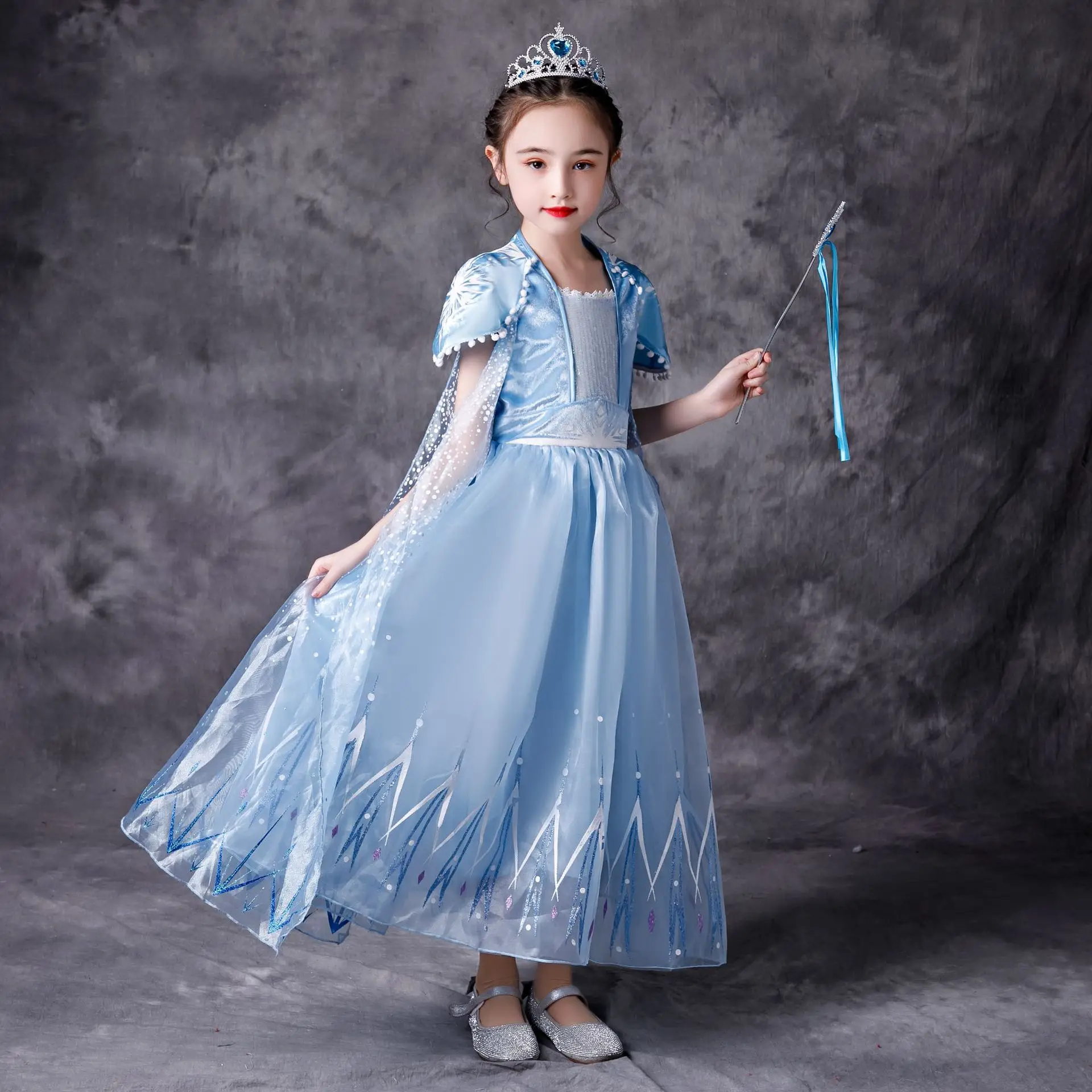 Dekleta Disney Princesa Obleko Otroci Obleke za Dekleta Božič Obleko Gor Kostum Stranka, Zamrznjeno 2 Elsa Pomlad Obleke, Dlak Krpo