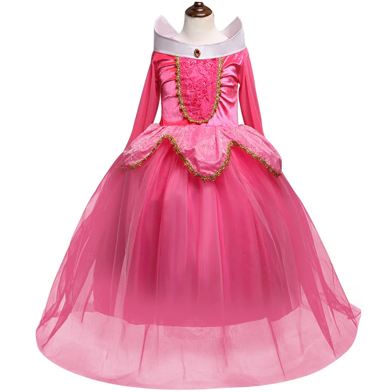 Dekleta Obleke trnuljčica Cosplay Princesa Obleko Za Deklice, Otroci Halloween Rojstni Tutu Obleko za Božič