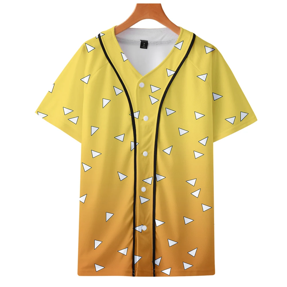 Demon Slayer Harajuku Baseball Majica ulica kul Moda udobno Priložnostne Ženske/Moške Obleke Priljubljenih Poletnih Baseball Tee
