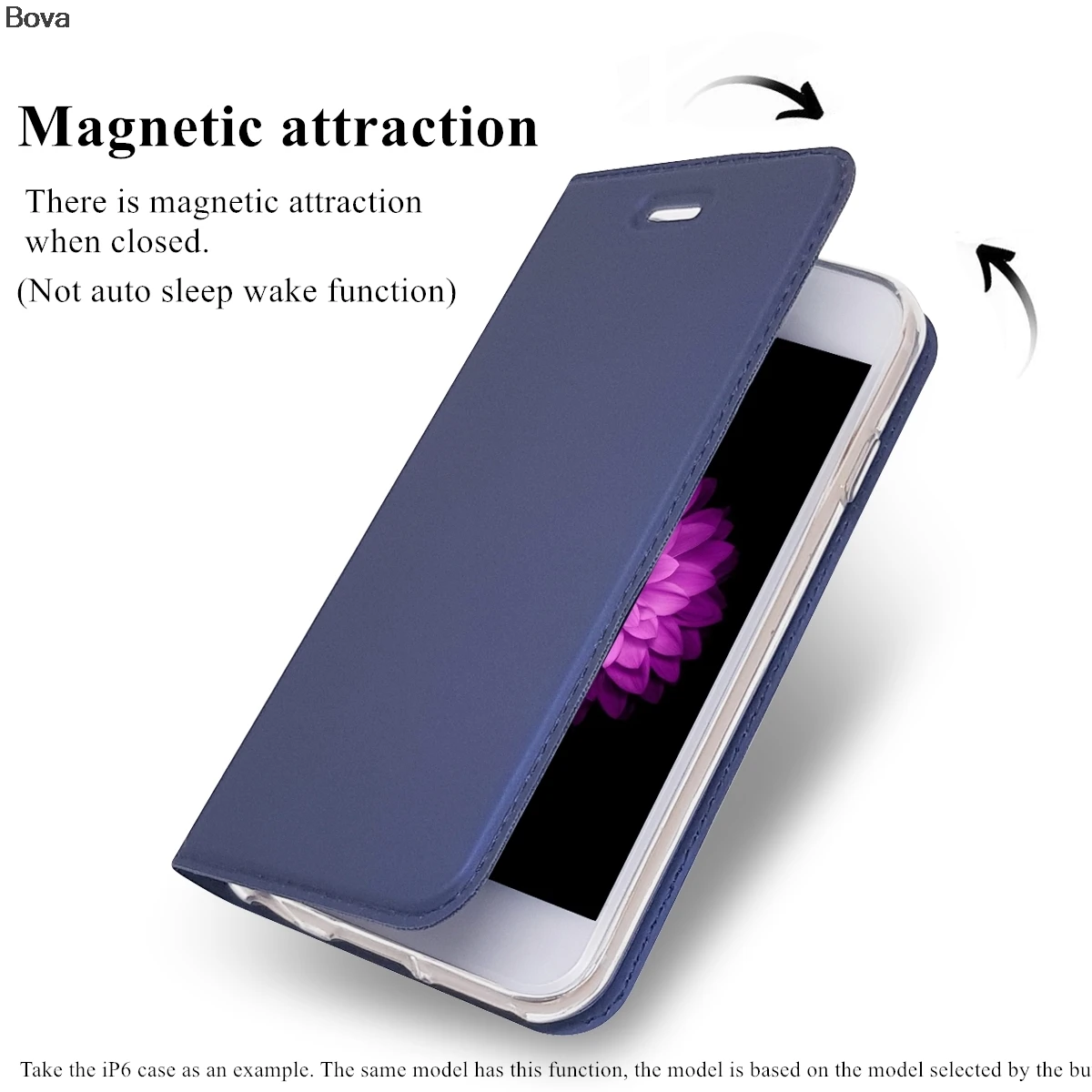 Denarnica Primeru za Huawei Honor 8 Honor8 Drop-dokazilo Telefon Primeru Magnetna privlačnost Kritje Čast 8 Ultra-tanek Mat Dotik