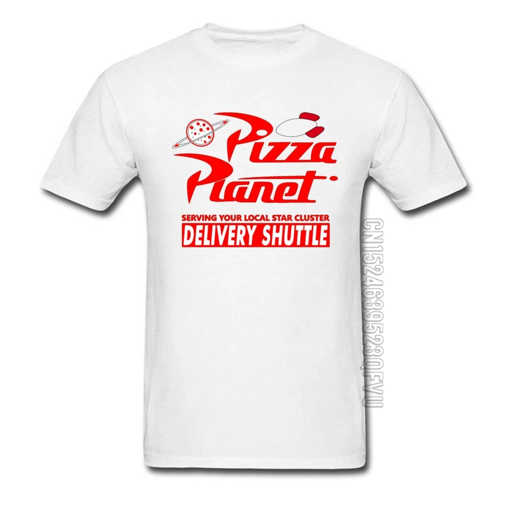 Design Pizza Planet 674 Moških Top majice Razširjena Zahvalni Dan Kratek Rokav O Vratu Bombaž Vrhovi Tees Evropi Majica s kratkimi rokavi