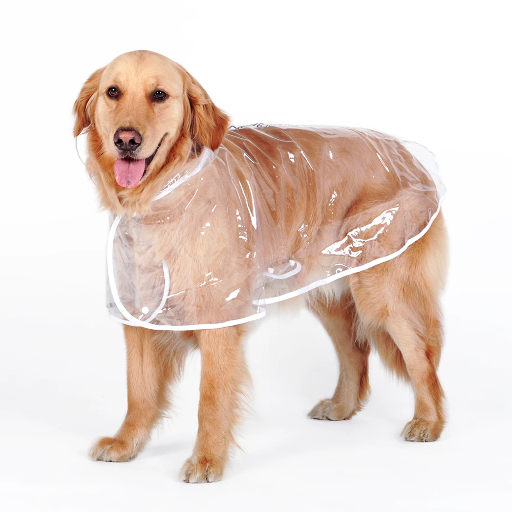 Dežni Plašč za psa zlati prinašalec Psi Nepremočljiva Obleka Jakna Oblačila za Srednje velike Pse
