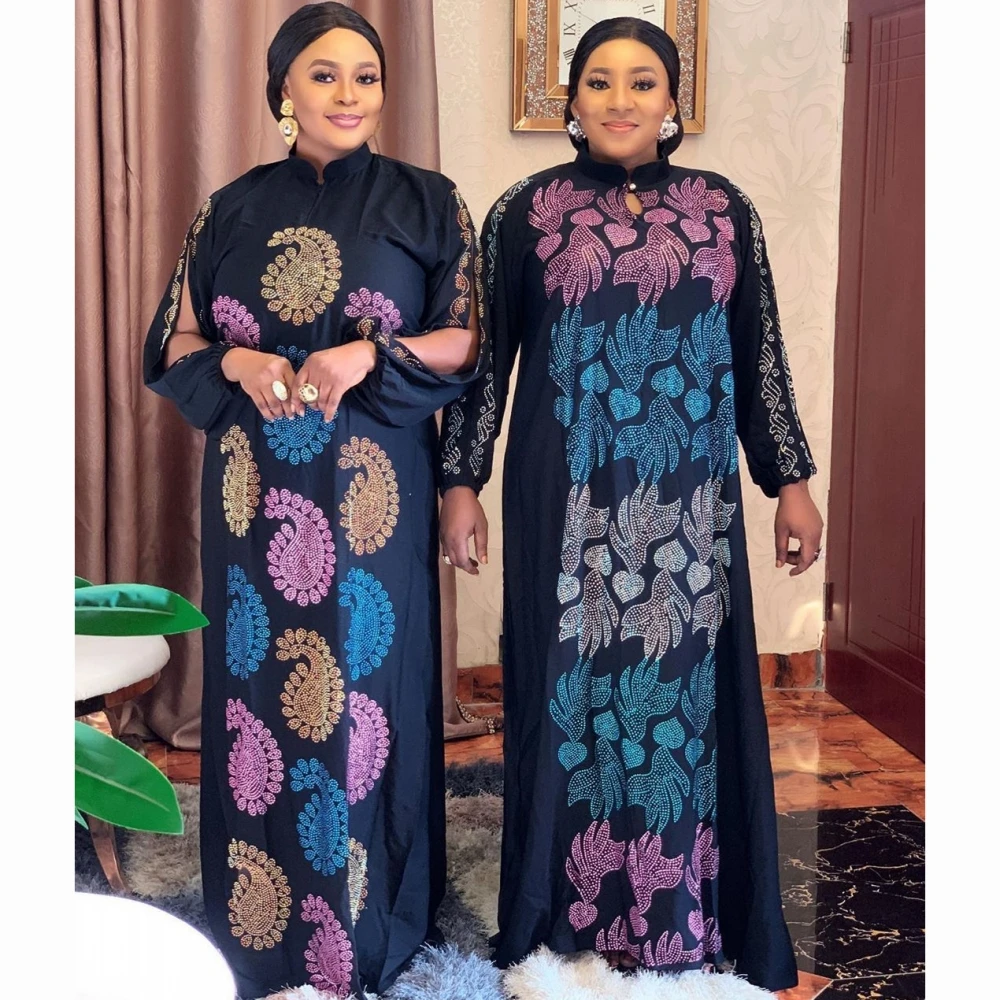 Diamanti Afriške Obleke Za Ženske Črna Afrika, Oblačila Muslimanskih Dolgo Obleko Visoka Kakovost Modnih Afriške Maxi Obleko Za Lady