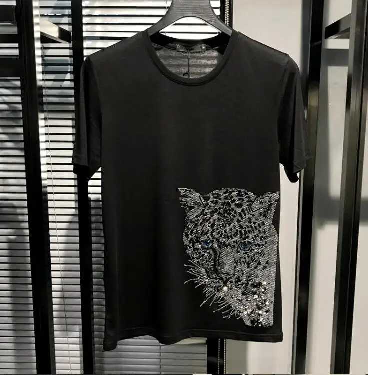 Diamond kamen majica s kratkimi rokavi moški vrh kakovosti udobno moške Tshirt priložnostne slim fit plus velikost t-shirt M-5XL