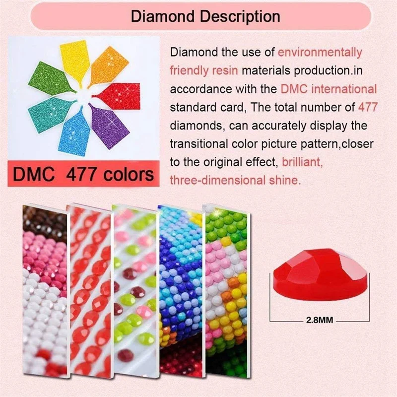 Diamond Slikarstvo Kompleti Za Odrasle Polno Drill - 5D Diamond Dotz Kompleti Z Barvo S Številko Kompletov - Super Dekor Za Dom,Dnevna Soba,