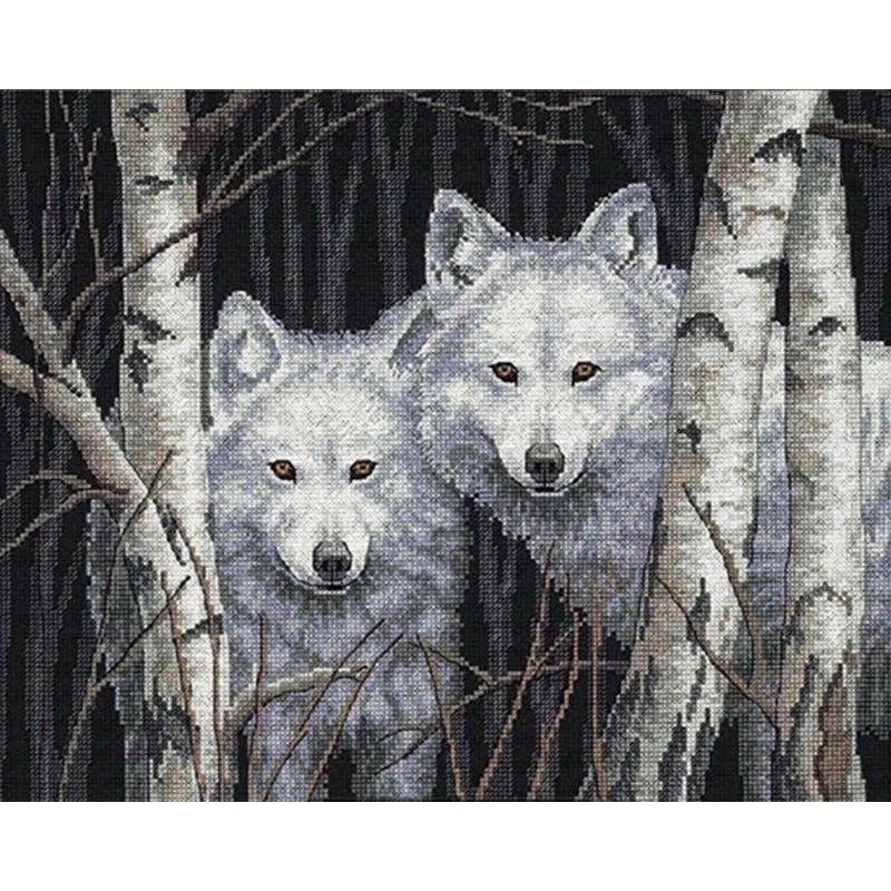 Diamond slikarstvo volk črno bel, slikarstvo okrasnih polno diamond vezenje volk diamond slikarstvo h2336