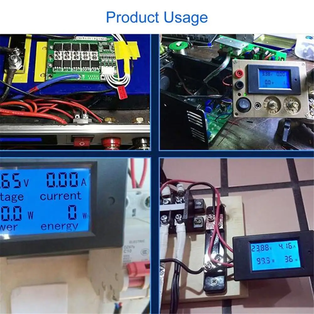 Digital Power Energy Meter, DC Voltmeter Ampermeter Wattmeter Khw Moč Spremljati S Vzporedni Napetosti tok Tester za Baterije Tester