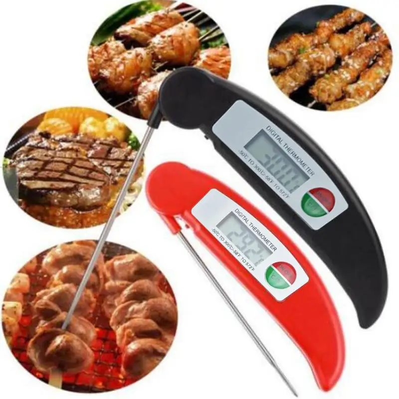 Digitalni LCD Vroče Prodajo Digitalnih Kuhinjski Termometer Za Meso, Voda, Mleko Kuhanje Hrane Sonda za peko na žaru Elektronski Pečica Termometer Kuhinja