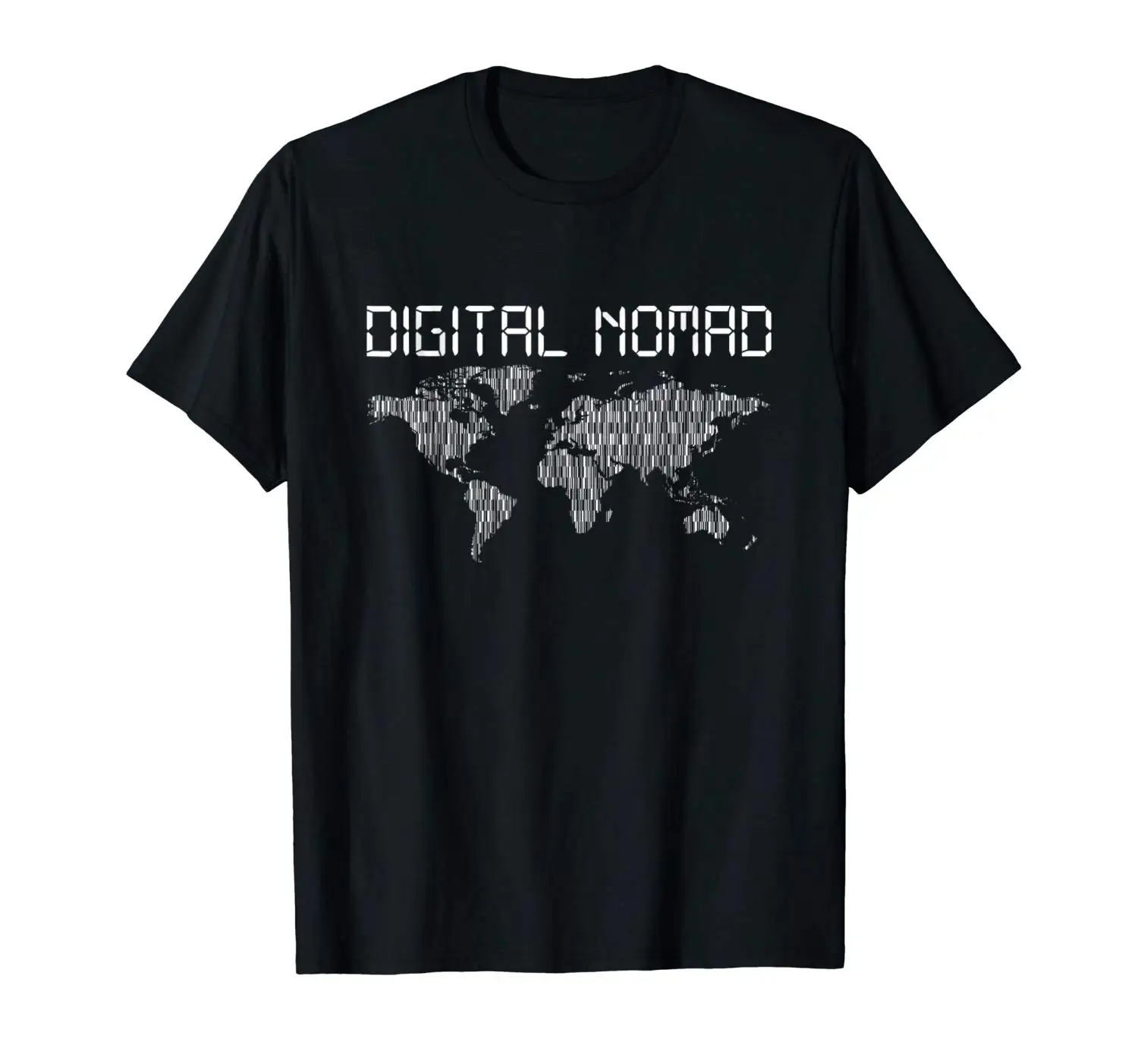 Digitalni Nomad T Shirt Svetu, Je Črtno Kodo Poletje Novih Moških Bombaža T-Shirt Vrh Tee Novo 2018 Moda Poletje
