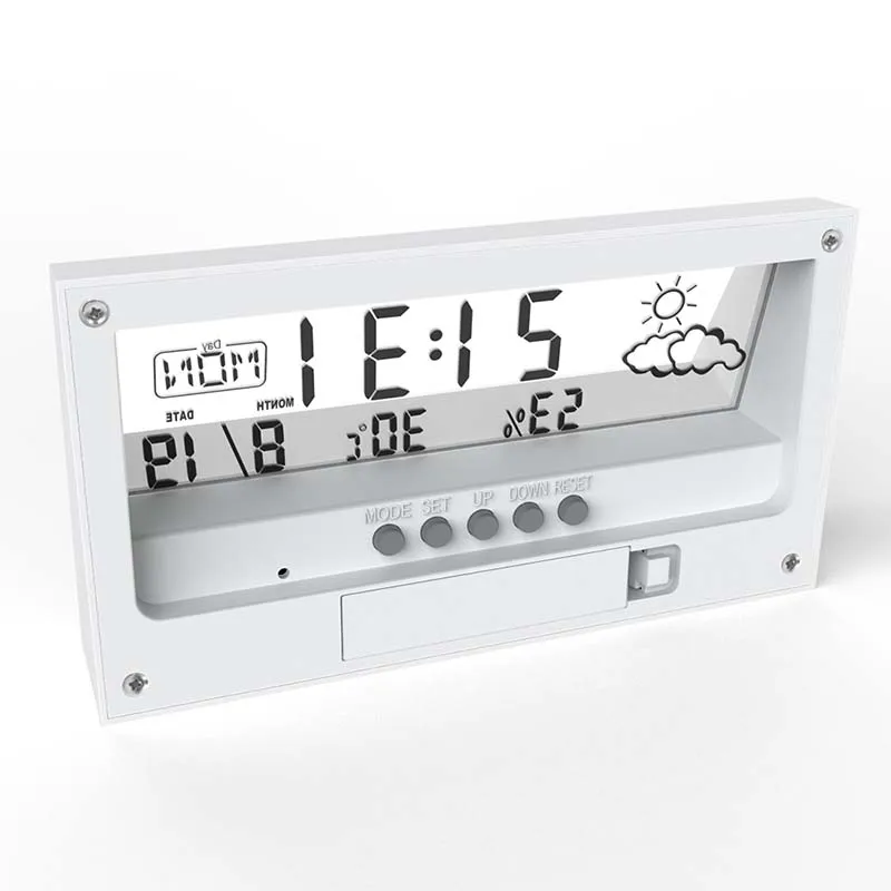 Digoo GD-AN0211 Pregleden Zaslon Vremenske Postaje Budilka Zaprtih Termometer, Higrometer Vremenska Napoved Senzor Ura