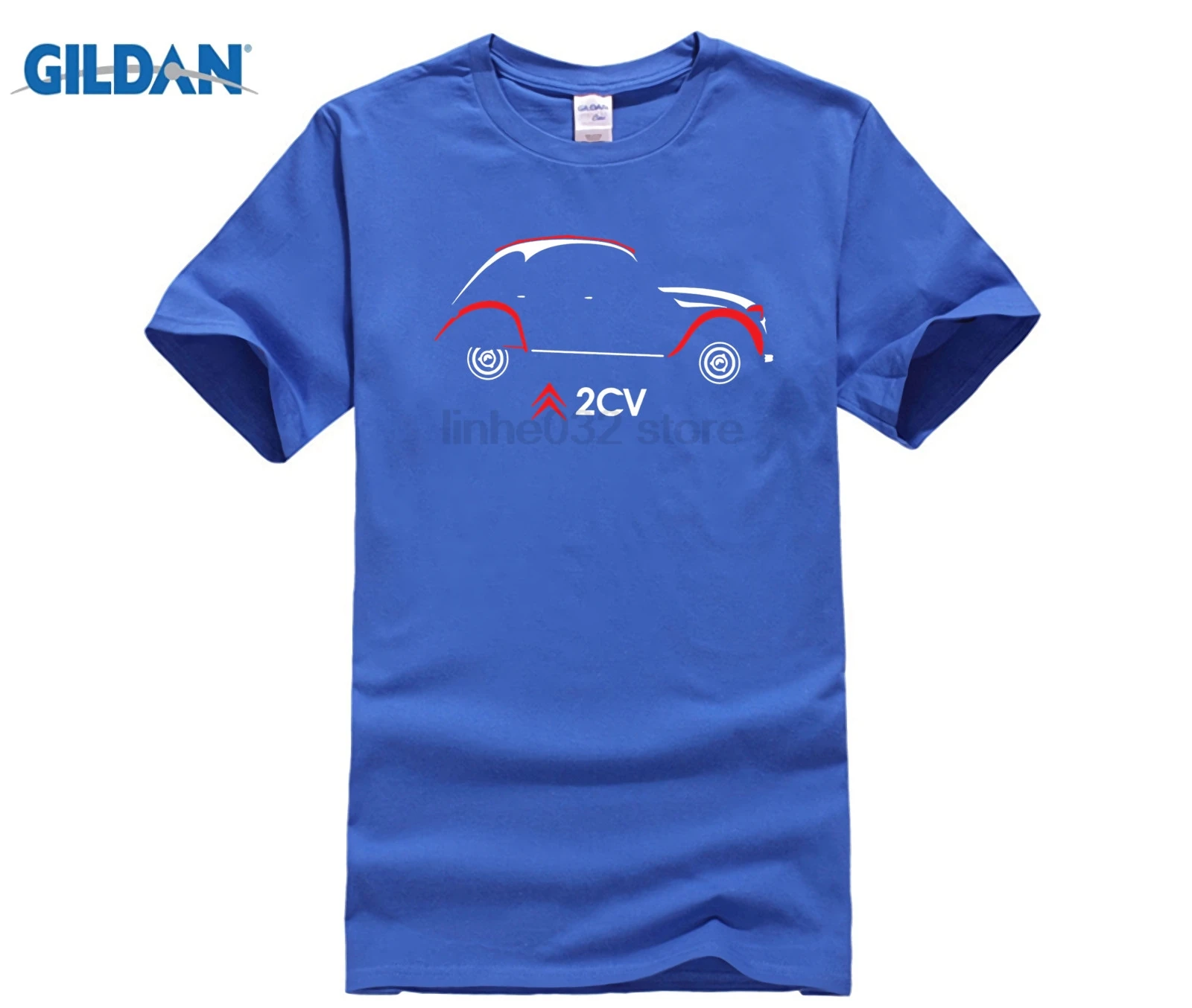 DILDAN 2019 Majica s kratkimi rokavi Moški Zanimivo Klasično 2CV francoski Retro Avto Moških Smešno Bombaž Majica