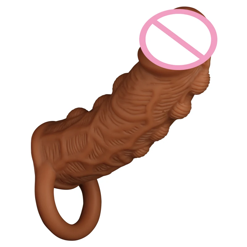 Dildo Extender Širitve Večkratno Uporabo Kondomov Silikonski Big Pikčasto Penis Rokav Penis Petelin Obroč S Trdnimi Glavice Penisa Zamudo Izliv