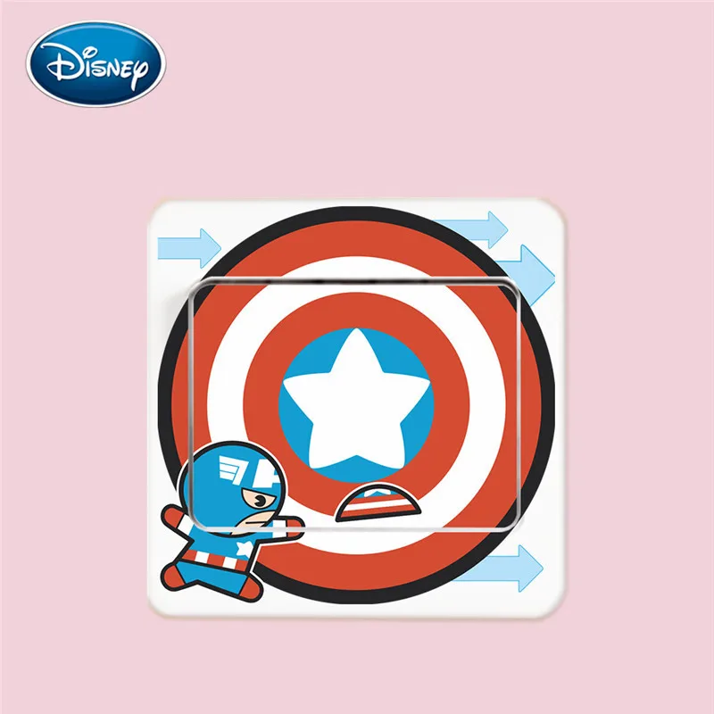 Disney Avengers Captain America Stikalo Nalepke za Dekoracijo Doma Stenske Nalepke Ustvarjalne Nalepke, Dnevna Soba, otroška Soba, Freska