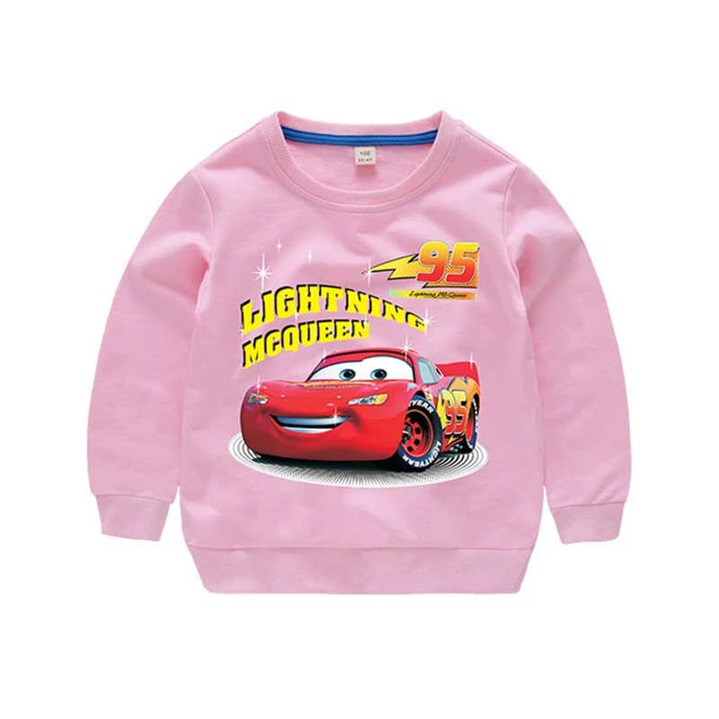 Disney Avtomobilov, Majica Bombaž Fant Majica Otrok Strela McQueen Majica