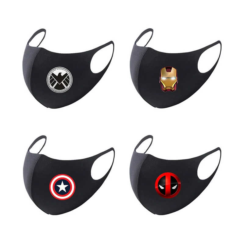 Disney Cosplay Masko Anime Marvel Superheroj Captain America Deadpool Masko Stroj Odrasli Otroci Prah Zaščito Maske Prop