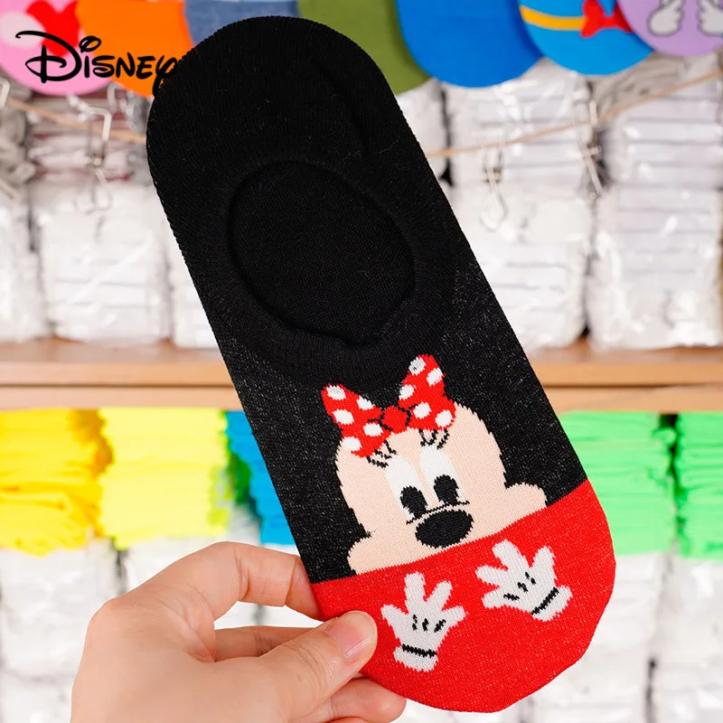 Disney dame nogavice srčkan risanka čoln nogavice Mickey, Donald Duck plitvo usta nastavite ženske nogavice