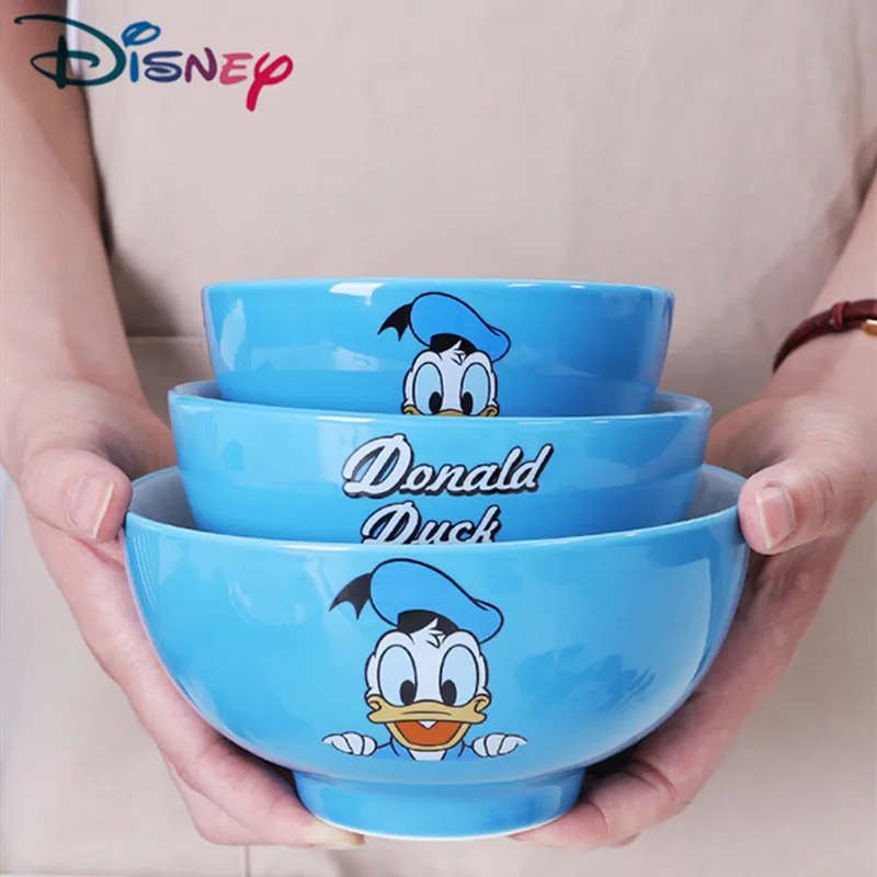 Disney Donald Duck Keramične Posode Za Gospodinjstvo Risanka Riž Skledo Ploščo Jed Rezanec Namizna Ustvarjalne Krožnik Božično Darilo