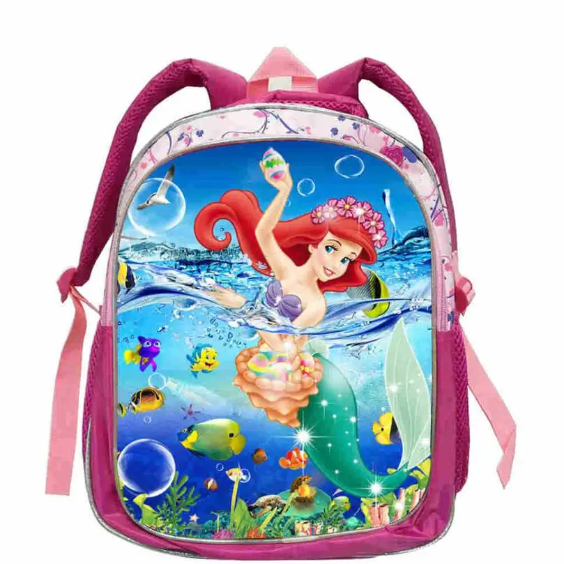 Disney Malo morska deklica Ariel Nahrbtnik Princesa Otroci Šolsko Torbo Pravljica Šolsko Knjigo Vrečke za Teen Dekleta mochila