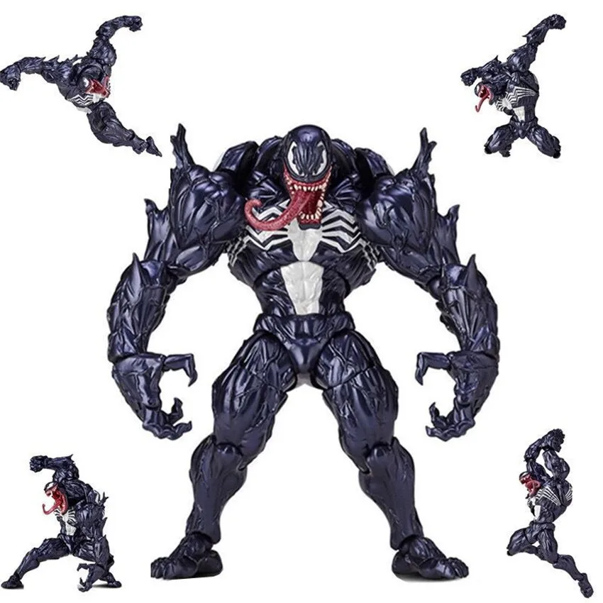 Disney Marvel Yamaguchi Neverjetno Pokol Slika Strup Spiderman Revoltech Figuric Model Igrača, Lutka Božično Darilo Otroci
