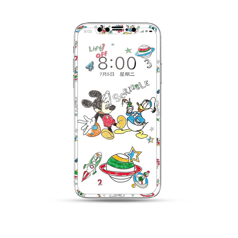 Disney Mickey Kaljeno Steklo Za Iphone 11 Zaščitnik Zaslon Zaščitna folija Za Iphone X/XS XS MAX Stekla Za Iphone11 PRO MAX