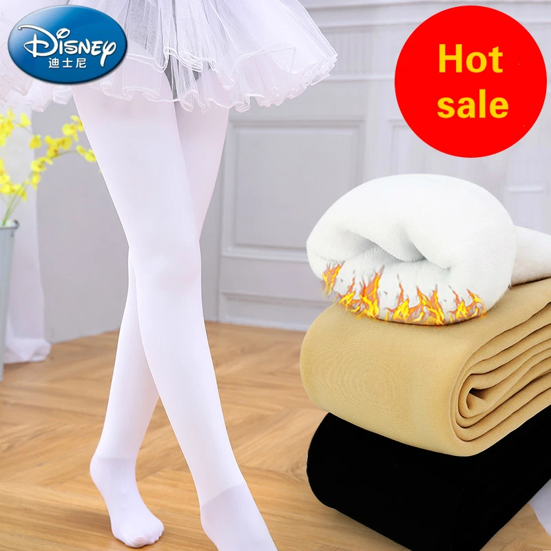 Disney otroška pantyhose jesen/zima dekle dokolenice plus debelo toplo ples nogavice