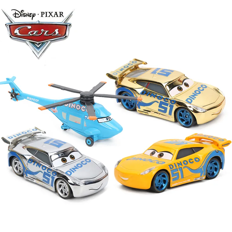 Disney Pixar Cars 3 Igrača Strela McQueen Mater Nevihta Fillmore Dinoco Cruz 1:55 Diecast Kovinske Zlitine Model Avtomobila Igrače Darilo za Otroke