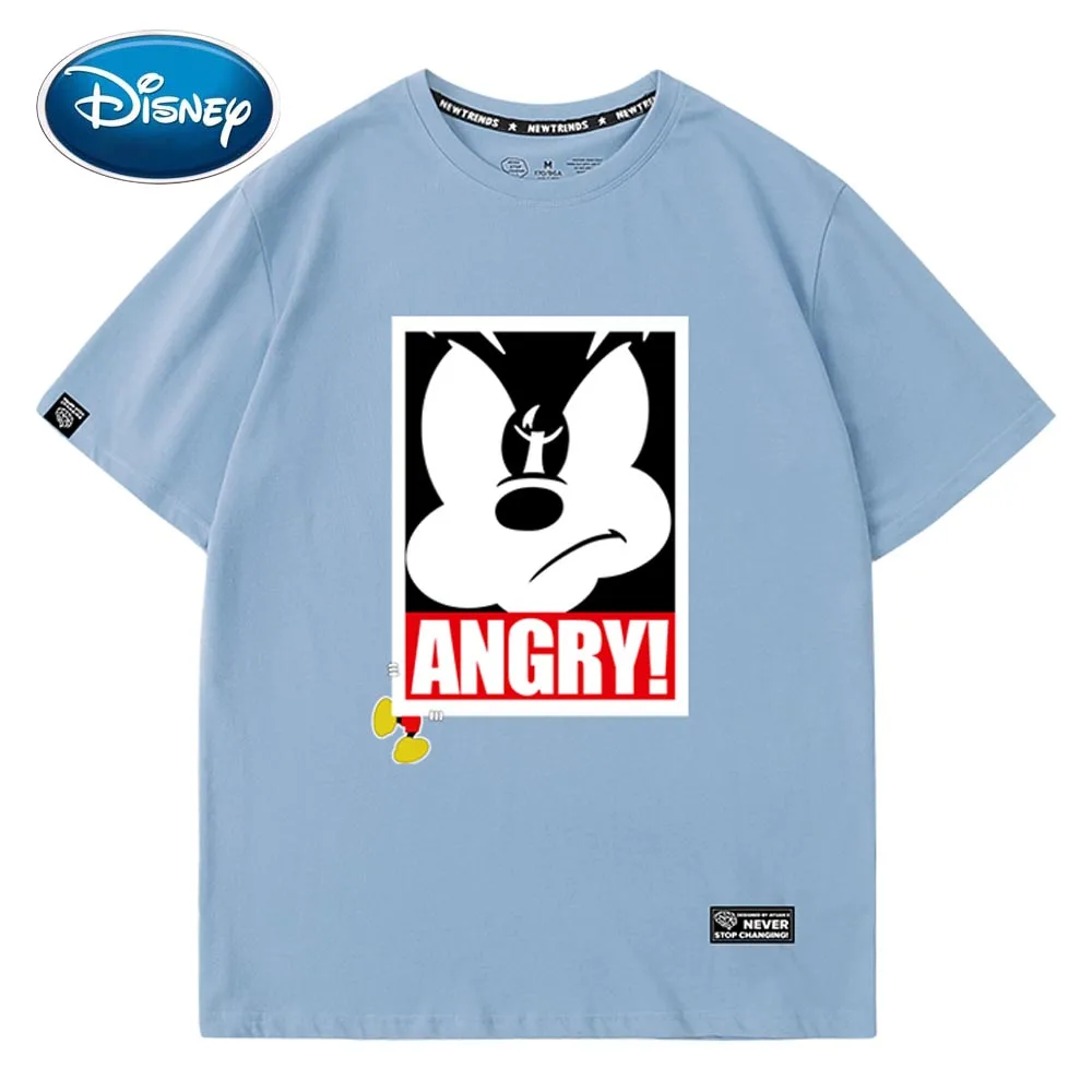 Disney Stilsko Mickey Mouse Risanka JEZEN Pismo Tiskanje O-Vratu Puloverju Kratek Rokav T-Shirt je Moda za Ženske Srčkan Tee Vrhovi 5 Barv