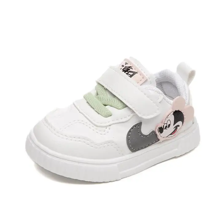 Disney Toplo Bela Mickey Čevlji Za Baby Boy Girl Blagovne Znamke Otrok Zavezat Mickey Mouse Otroci Modni Čevlji Malčka Hoja Čevlji