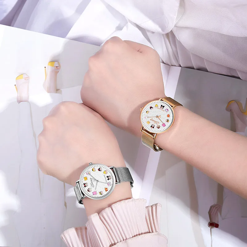 Disney watch študentk otrok quartz uro korejska različica preprost quartz uro nepremočljiva