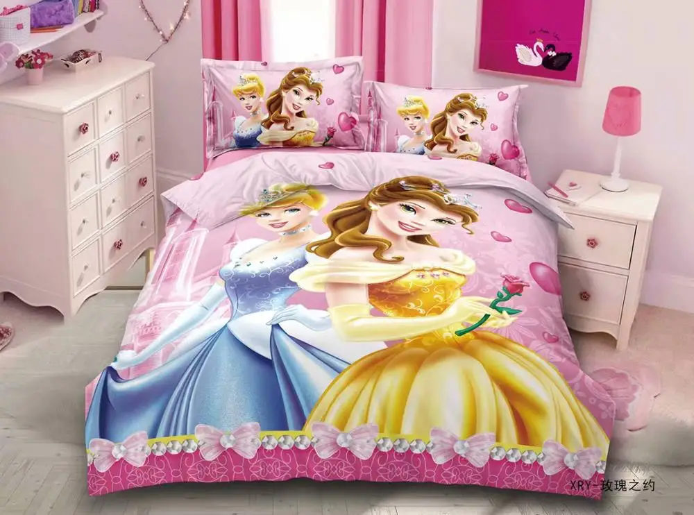 Disney zamrznjene posteljnine komplet za dekleta posteljo dekor twin velikost odeja pokriva eno stanovanje list 2-4pcs domačega tekstilnega risanka spodbujanje novih