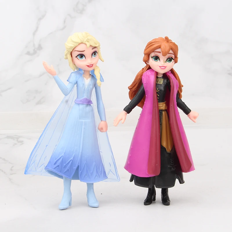 Disney Zamrznjeno 2 Snow Queen Elsa Ana PVC Dejanje Slika Olaf Kristoff Sven Anime Lutke Figurice Otroci Igrače Otrok Darilo
