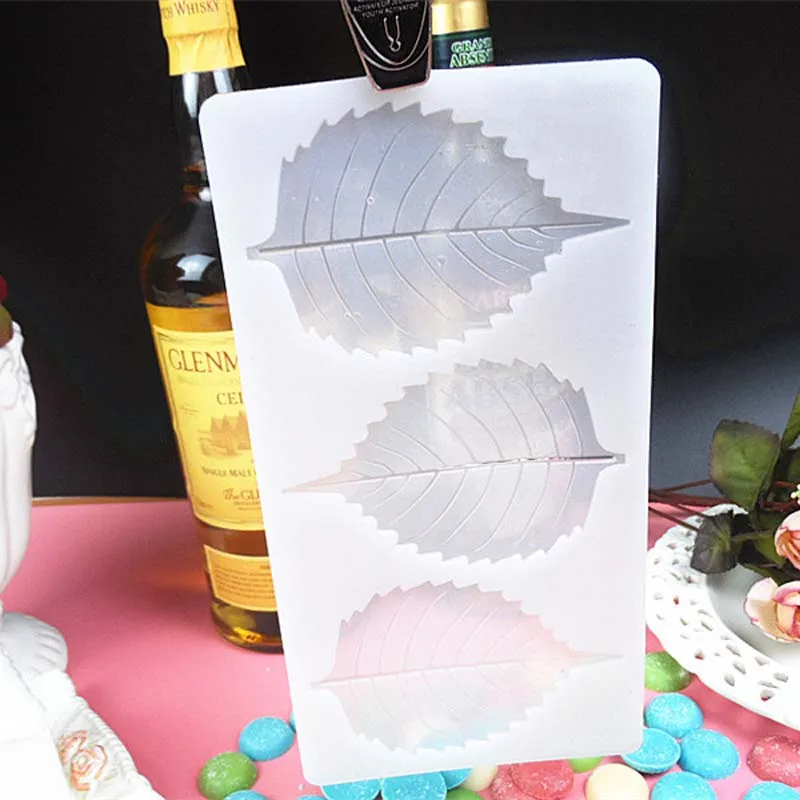 DIY 3D Listi oblike Silikona Čokolada Plesni Bakeware Rojstni dan Torta Piškotek Okrasitev Orodja Čokolada Plesni Matrica Muffin Pan
