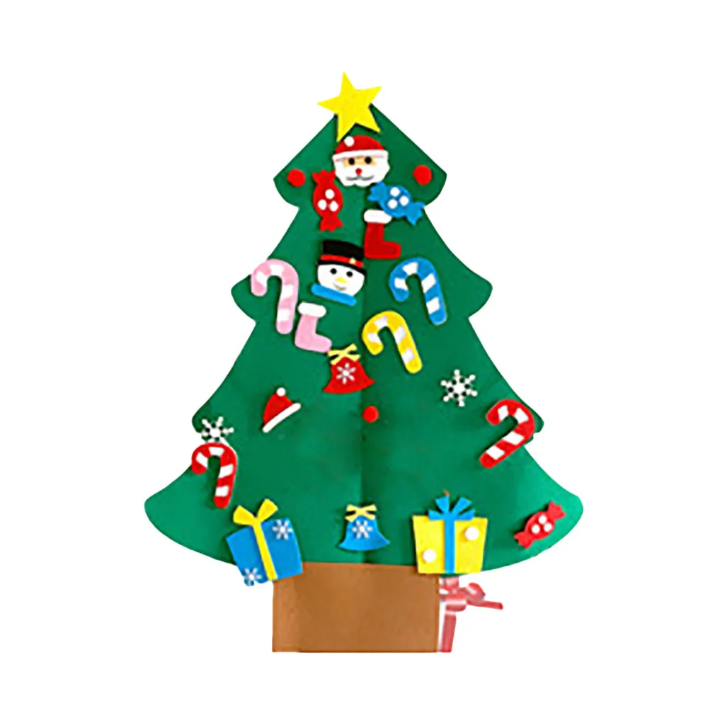 DIY Božično Drevo Nastavite Z Okraski Za Otroke,Xmas Darila,Vrata Steni Visi božični okraski, navidad