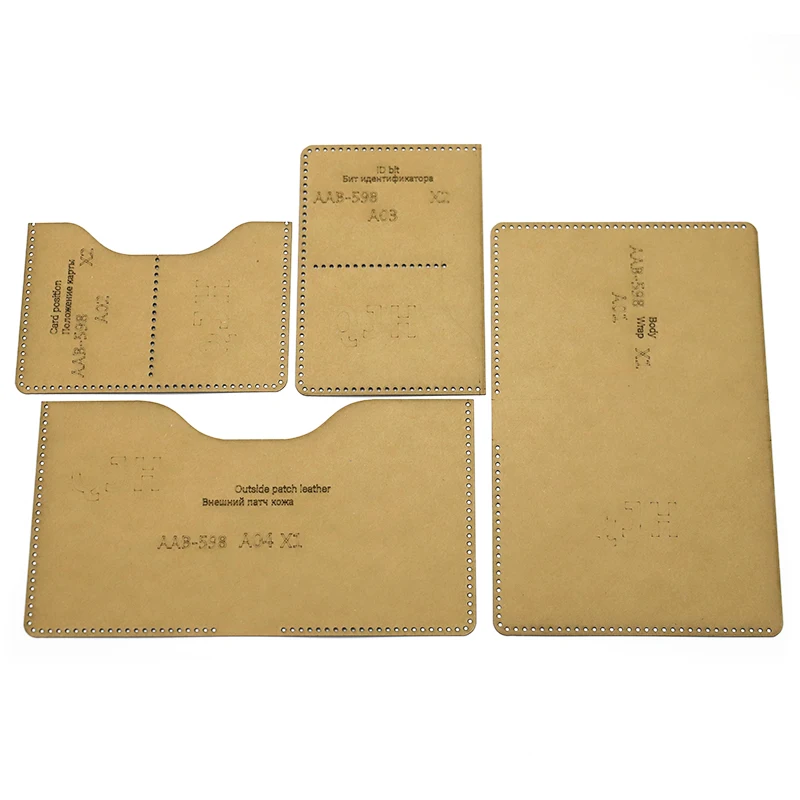 DIY denarnice kraft papir, kraft papir predloge dual sim shranjevanje ID v mapo usnje obrti orodje za šivanje vzorec za 14,2 cm, * 10 cm