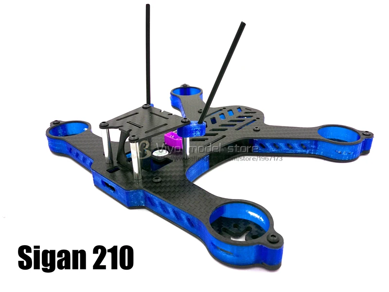 DIY FPV MINI 210mm Sigan210 Ogljikovih Vlaken GE-FPV RC Quadcopter Frame Kit