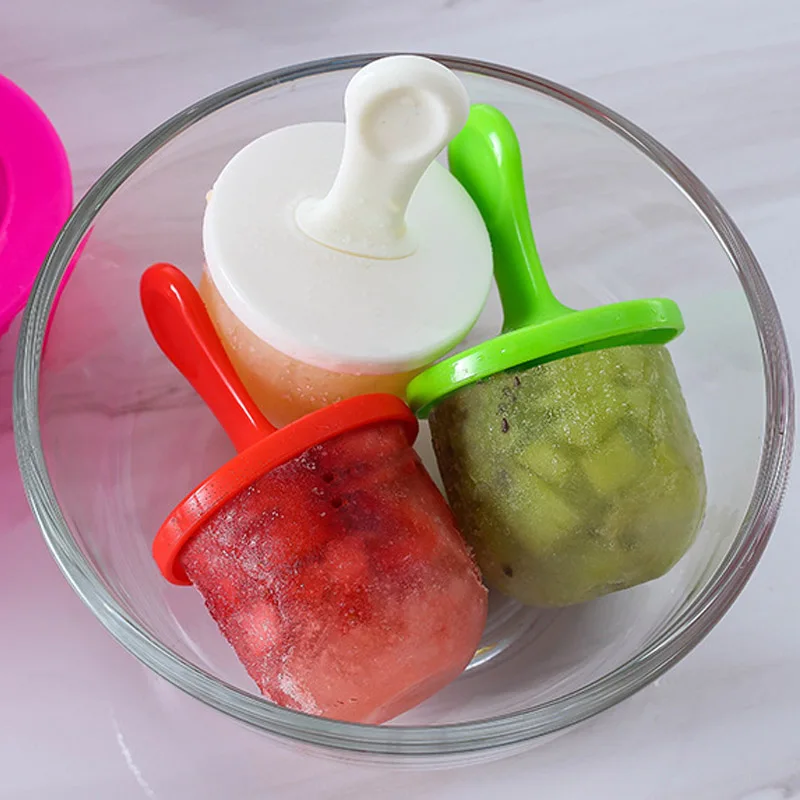 DIY Ice Cream Ice Pops Plesni Prenosni Hrana Razred Popsicle Plesni Žogo za Kavo Baby prehransko Dopolnilo Orodja Sadje Shake Dodatki