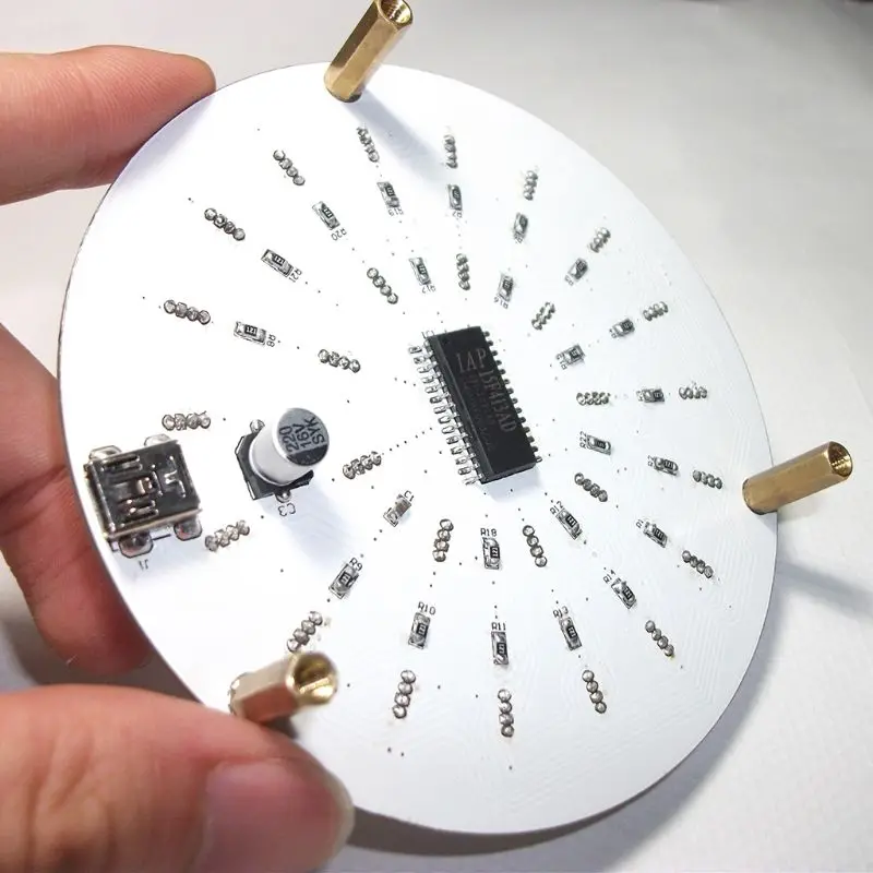 DIY Komplet Touch Kontrole RGB LED Aurora Stolp Svetloba Kocke 51 SCM Elektronskega Diy Kompleti