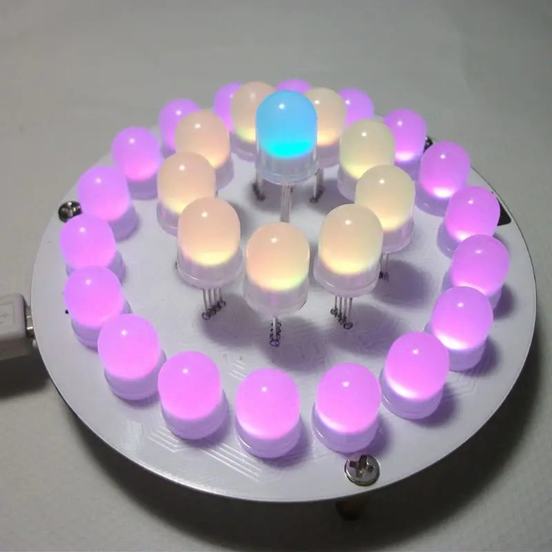 DIY Komplet Touch Kontrole RGB LED Aurora Stolp Svetloba Kocke 51 SCM Elektronskega Diy Kompleti