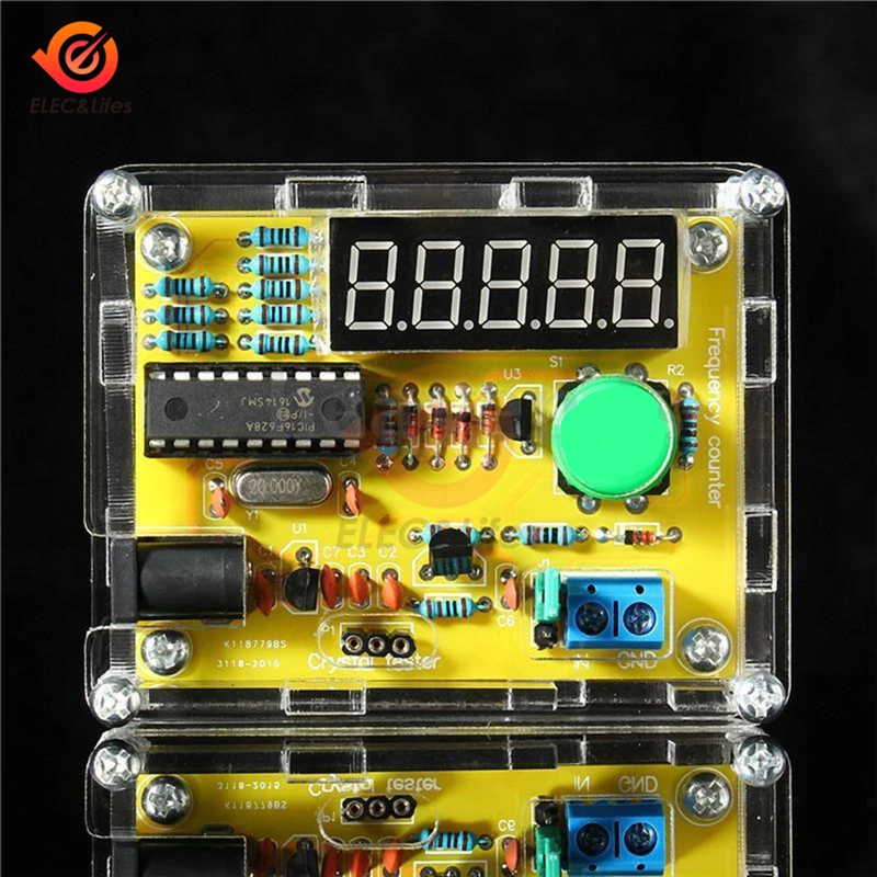 DIY Kompleti 1 hz-50MHz Kristalnega Oscilatorja Frekvence Merilnik Tester 5 mest zaslon Digitalni Frekvenčni Števec modula z Akril Primeru