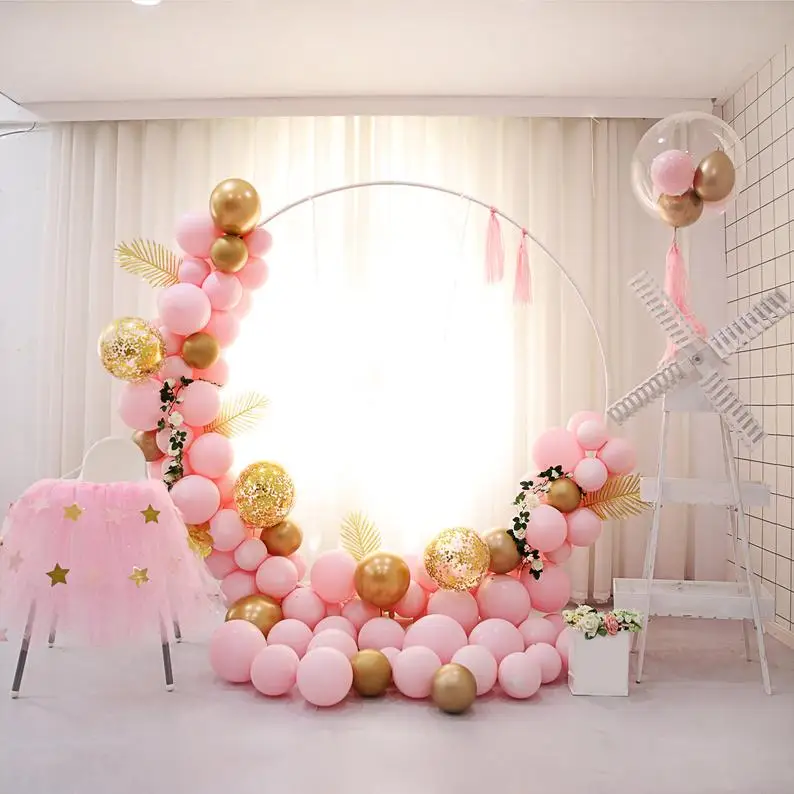 DIY Krog Balon Garland Kit Pastelnih Baloni Listi Tassel Rojstni dan, Poroko Ozadje Rojstni dan Obletnica Stranka Odlikovanja