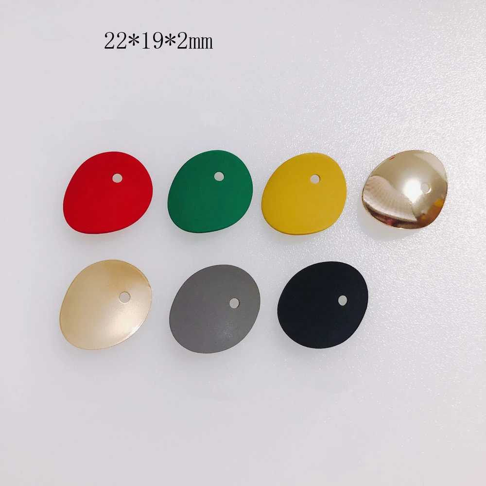 Diy nakit, izdelava 50pcs/veliko Gume barve geometrijo nepravilno obliko ovala zlitine plavajoče locket čare fit uhan opremo