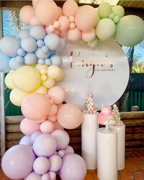 DIY Pastelnih Multicolor Balon Garland Arch Macaron Mavrica Poroko, Rojstni dan Baby Tuš Balon Ozadje Dekoracijo