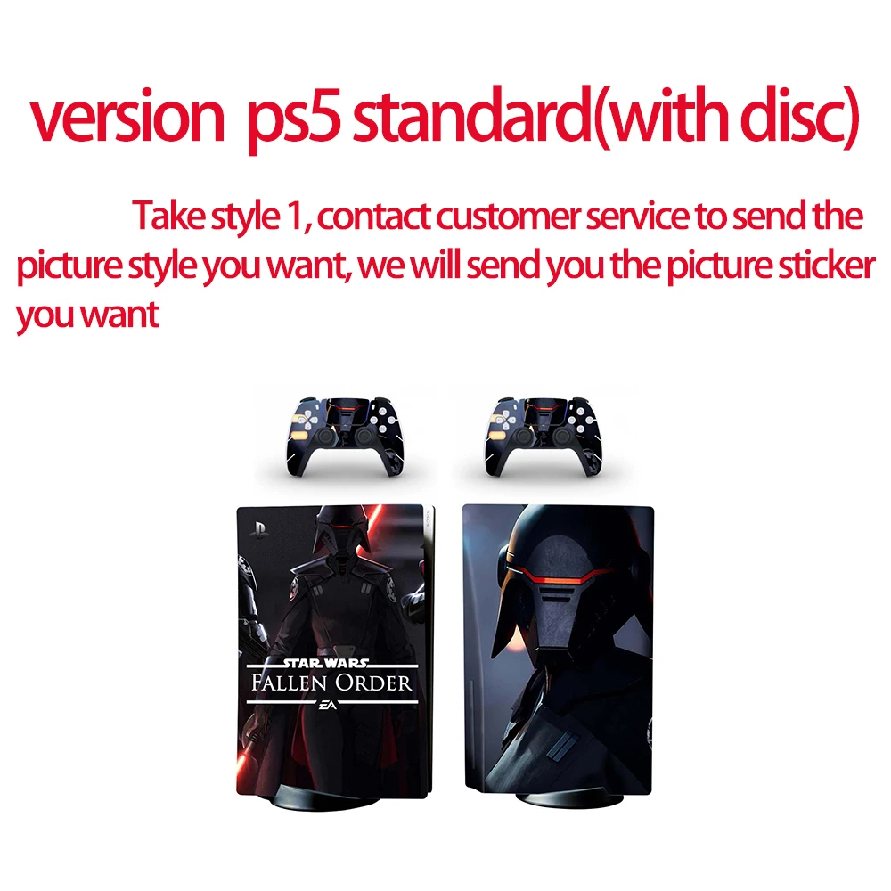 DIY PS5 Standard Disk Edition Kože Nalepke Nalepke Kritje za PlayStation 5 Konzolo in Krmilnik PS5 Kože Nalepka