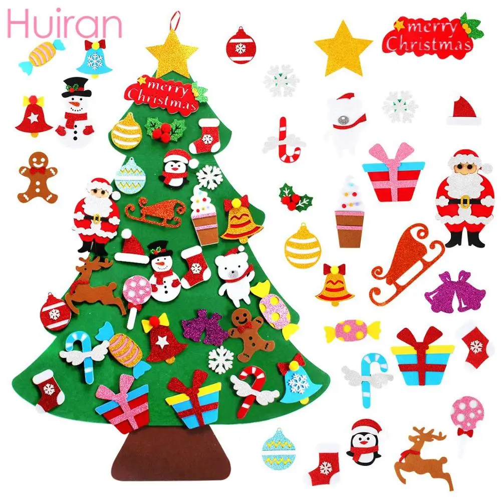 Diy Čutiti Božično Drevo Božični Dekor za Dom Navidad 2021 Novo Leto, Darila za Otroke Cristmas Okraski Navidad Natalne Xmas Tree