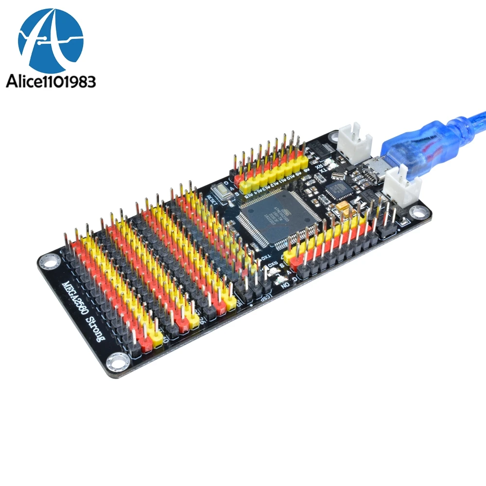 DM Močno Serije ATMEGA16U2 Mikrokrmilnik Širitev Odbor za Arduino MEGA2560 R3 ATMEGA2560 z USB Kabel, Programski Modul