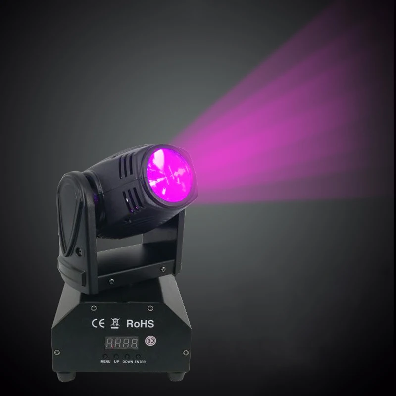 DMX Razsvetljavo Mini 10W RGBW LED Svetlobni gibljive glave Svetlo Pisane disco krogla učinki DJ Bar, nočni klub Glasbena oddaja stranka luči