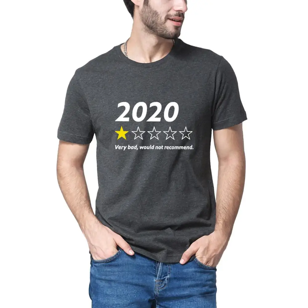 Do leta 2020 Zelo Slabo, Ne Bi Priporočal Smešno Rekel Vratu Poletne Moške Bombaž kratkimi rokavi T-Shirt Humor Darilo za ženske Tee črna