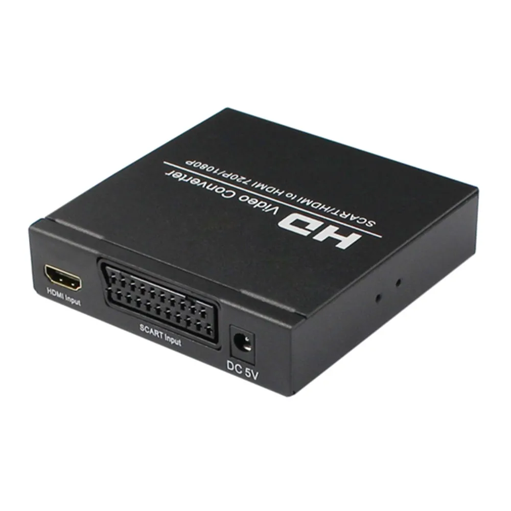 Do Obsega, SCART Za HDMI 1080p Scaler Prilagodilnik Pretvornika HD1080P Digital High Definition v Analogni Video Konverter Za HDTV HD STB