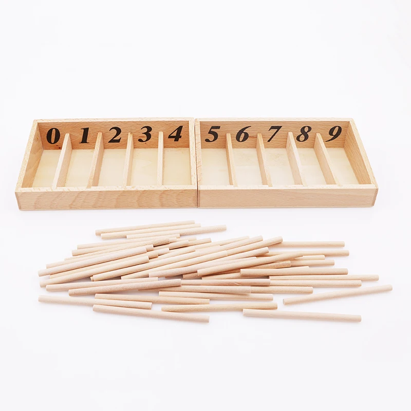 Dobro Prodajo Montessori Izobraževalne Lesene Igrače Za Otroke Vretena Polje S 45 Vretena Matematiko Učenje Vretena Rod Družine Različica