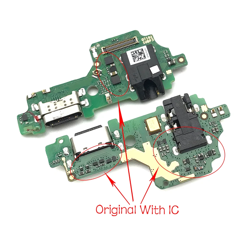 Dock Priključek Mikro-USB Polnilnik za Polnjenje Vrata Flex Kabel plošče Z Mikrofonom Nadomestnih Delov Za Lenovo Z6 Lite L38111